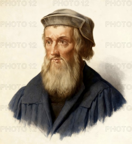 John Wycliffe, Doctor evangelicus, 1330 - 1384, an English philosopher, theologian and church
