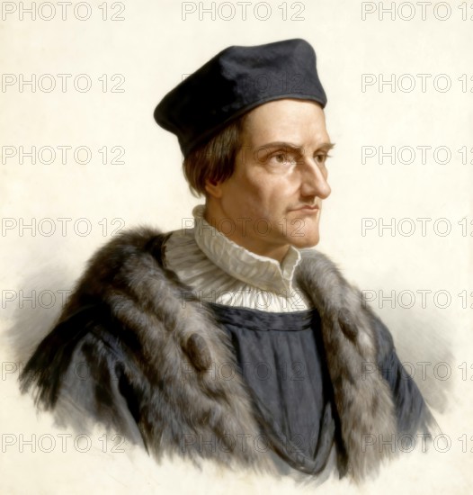 Johann or Johannes Geiler von Kaysersberg, 1445 - 1510, Swiss-born priest, popular German preacher