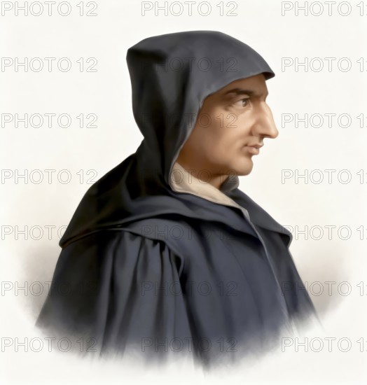 Girolamo Hieronymus Savonarola, 1452-1498, an Italian Dominican and preacher of repentance
