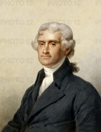 Portrait of Thomas Jefferson, 1743 - 1826, third president of the United States and principal