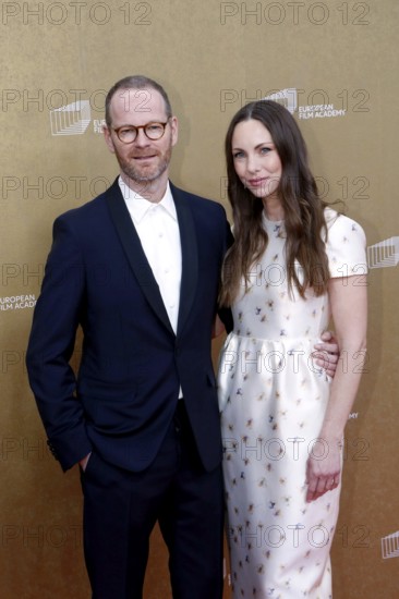 Joachim Trier and Helle Bendixen arriving at the European Film Awards at the House of World
