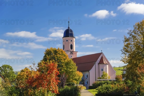 Roman Catholic parish church of St. Martin, baroque hall church from 1717—19, design by Franz Beer,