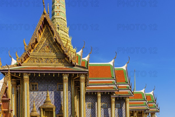 The Grand Royal Palace, Wat Phra Kaeo Buddhist Temple, the Royal Pantheon, Prasad Phra Thepbidon,