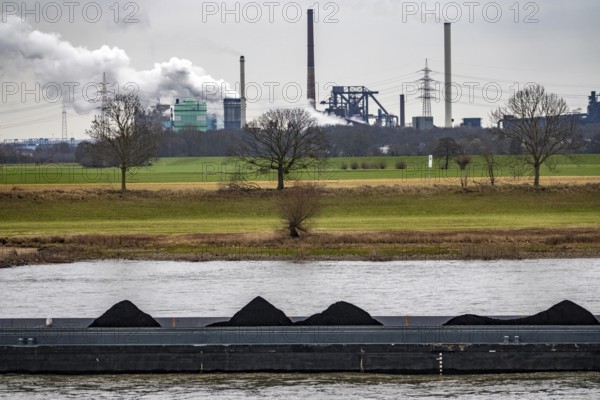 Hüttenwerke Krupp-Mannesmann, HKM in Duisburg-Hüttenheim, 2 blast furnaces, gas power plant cooling