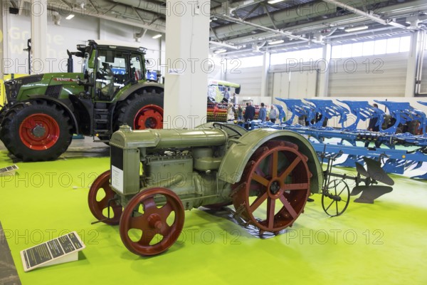 Old agricultural machines such as the Fordson Model F tractor from 1926 as part of the special