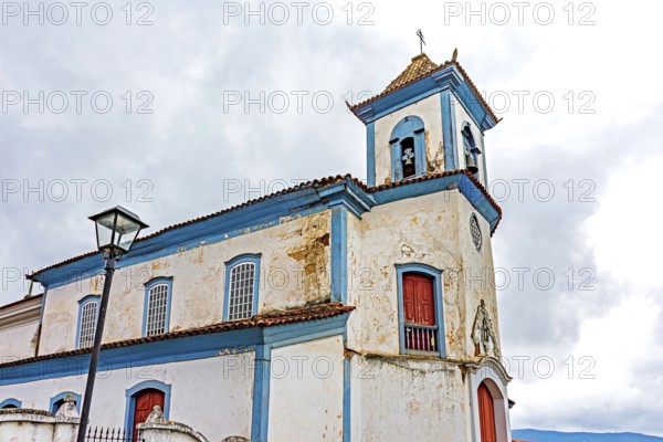 Clouds over an old Baroque church in the historic city of Mariana, Minas Gerais, Mariana, Minas
