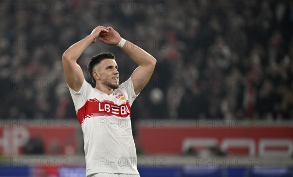 Goal celebration Ermedin Demirovic VfB Stuttgart (09) MHPArena, MHP Arena Stuttgart,
