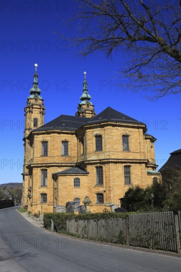 Pilgrimage church Basilica Vierzehnheiligen near Bad Staffelstein, Lichtenfels district,
