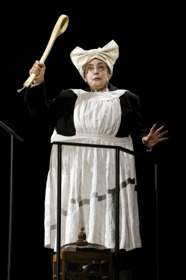 Katharina Thalbach during the photo rehearsal for SAUERKOHL AND MISDEEDS, a musical Wilhelm bush
