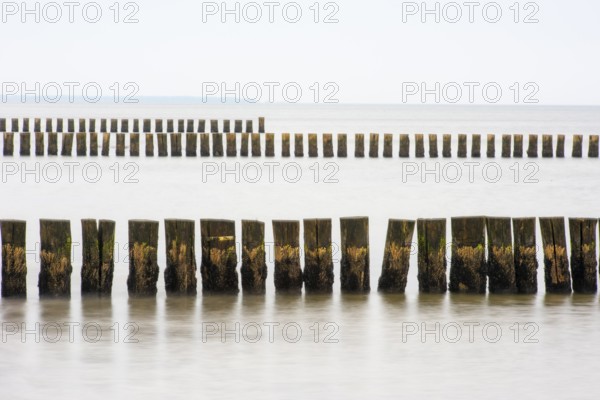 Grooves in the Baltic Sea near Zingst, Fischland-Darss-Zingst, Zingst, Mecklenburg-Western