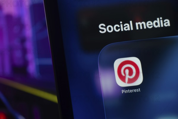 Dhaka, Bangladesh- 01 Dec 2025: Pinterest app is seen on iPad screen
