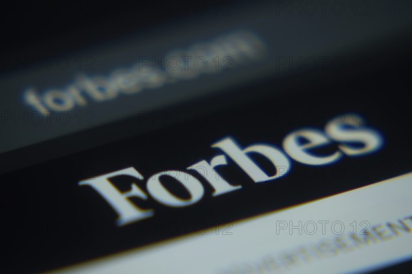 Dhaka, Bangladesh- 02 Dec 2025: A Close-up of a laptop screen is displaying the Forbes web