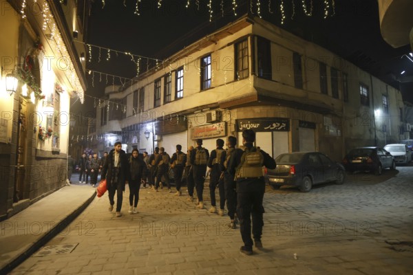 In Damascus, Syria, on December 25, 2025, festive scenes filled the streets and churches of the Bab