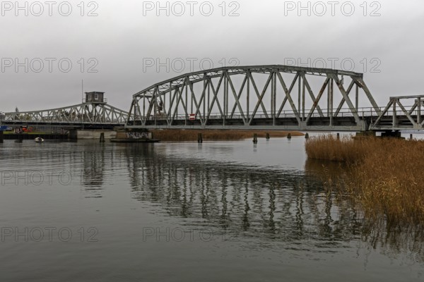 Meiningenbrücke, connection on Fischland-Darß-Zingst, Vorpommersche Boddenlandschaft National Park,