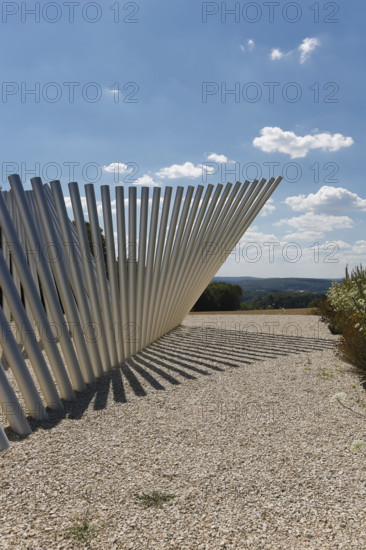 Art in public space, sculpture made of aluminum profile pipes by artist Martin Burchard, life's