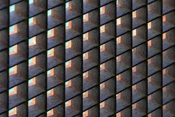 Rusty grid, background picture, North Rhine-Westphalia, Germany