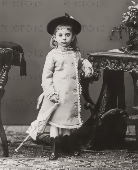 Portrait of Rainer Maria Rilke, 1875 – 1926, Austrian poet and novelist as a child, digitally