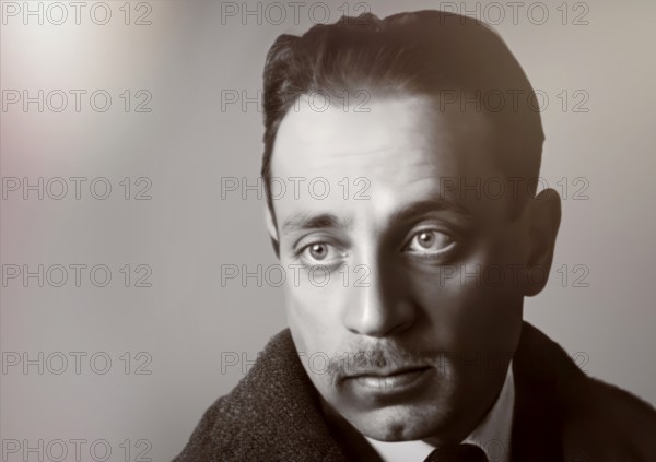 Portrait of Rainer Maria Rilke, 1875 – 1926, Austrian poet and novelist, digitally edited