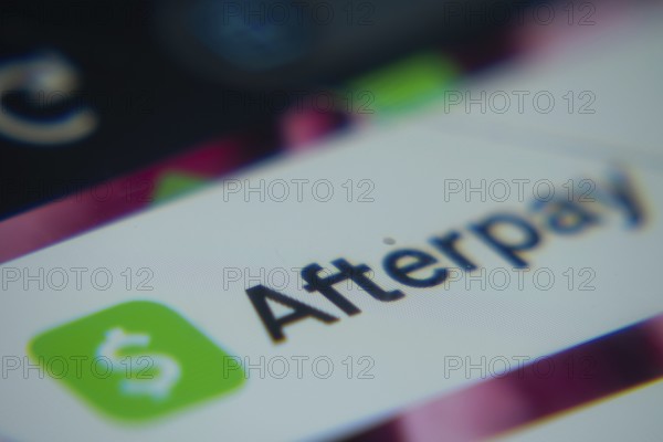 Dhaka, Bangladesh- 02 Dec 2025: A Close-up of a laptop screen is displaying the Afterpay web