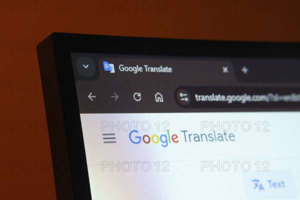 Dhaka, Bangladesh- 02 June 2025: Close-up of a computer screen displaying the Google Translate web