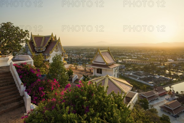 Wat Khao Chong Krachok, sunset, Prachuap Khiri Khan, Prachuap Khiri Khan Province, Central