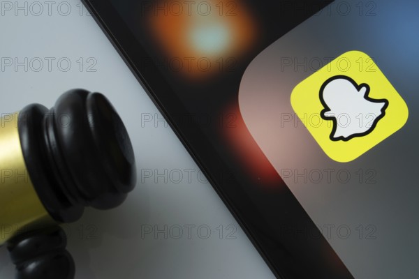 Dhaka, Bangladesh- 17 March 2025: A close up of an iPad screen displaying the Snapchat app