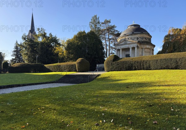 Mausoleum of Carstanjen and St. Evergislus Church in the Plittersdorf district, Bonn, North