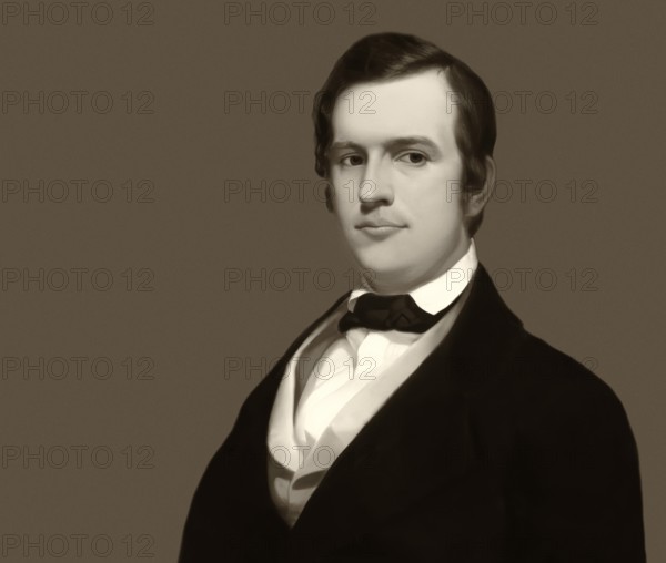 Stephen Collins Foster, 1826 – 1864, American composer, digitally optimized based on a painting by