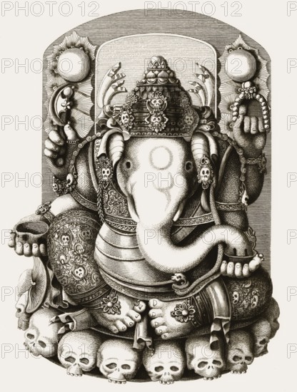Bitara Gana or Ganesha (also spelled Ganesa), Hindu deity at Java and other islands in Southeast