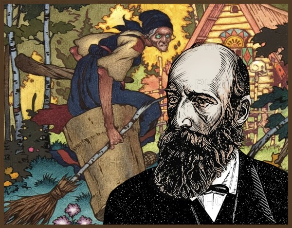 Portrait of Alexander Nikolayevich Afanasyev, 1826 – 1871, Russian Slavist, folklorist, literary