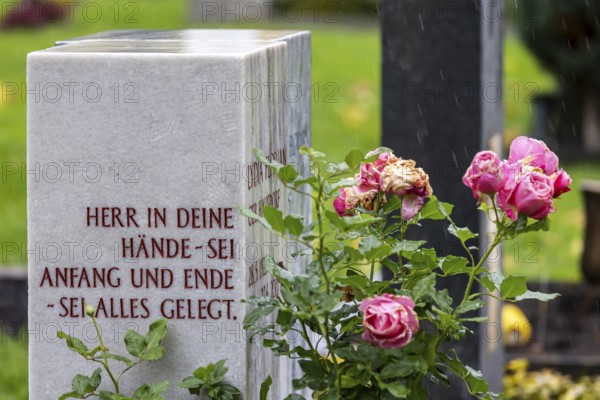 Pragfriedhof Stuttgart in autumn. November is traditionally a time for Christians to visit their