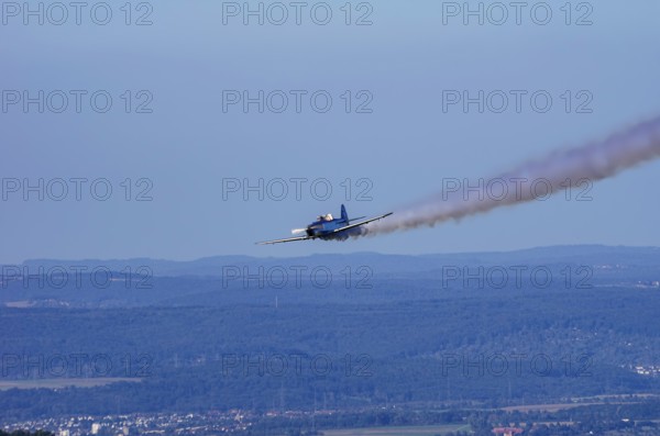 A Pilatus P-2 from Pilatus Flugzeugwerke AG with registration D-ETHN during a flight demonstration