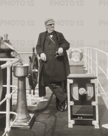 Portrait of Georg Balthazar von Neumayer, Ritter von Neumayer, 1826 – 1909, German polar explorer,