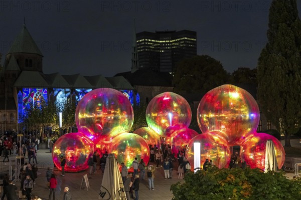 The 10th Essen Light Festival, in the city centre, second largest light art festival in Germany,