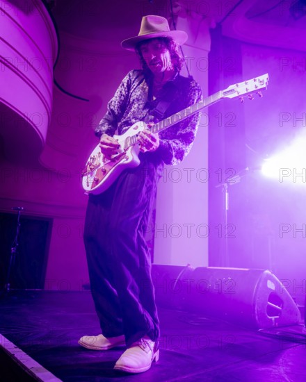 Singer Justin Hawkins from The Darkness live on Dreams On Toast Tour at Metropol Berlin on 10