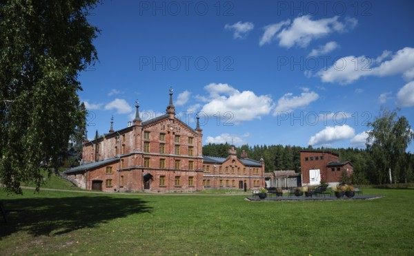 Brick building, former paper factory and mill for the production of groundwood pulp board, UNESCO