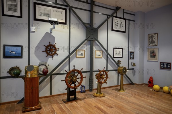 Exhibition room of the Namibia Maritime Museum, Africa's largest maritime museum, Old Power