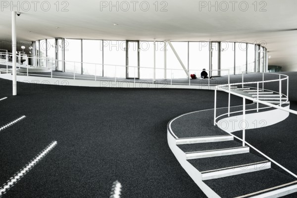 Interior view, Rolex Learning Centre, École polytechnique fédérale de Lausanne, EPFL, Lausanne,