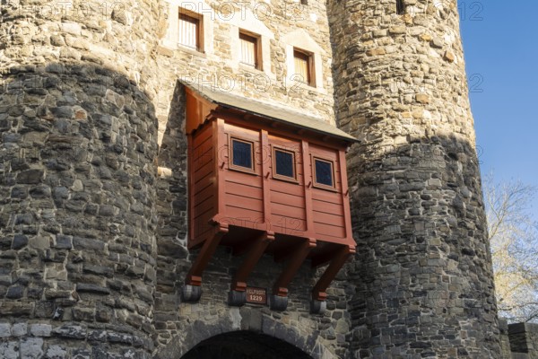 Helpoort city gate, medieval gate of the Maastricht fortification wall, the Netherlands