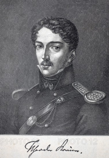 Carl Theodor Körner (born 23 September 1791 in Dresden, died 26 August 1813 in the Rosenow Forest