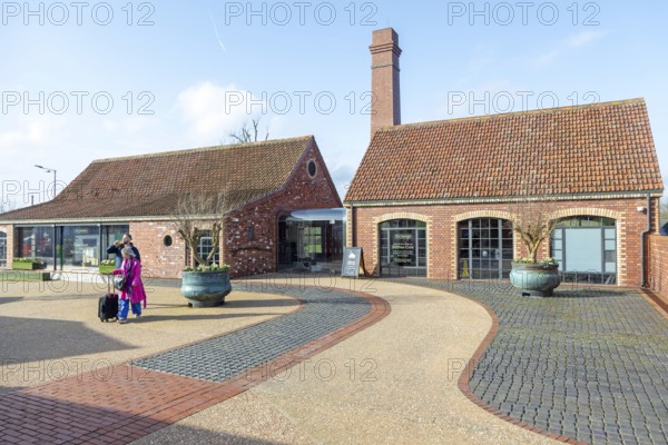 The Creamery farm shop cafe renovated buildings, Castle Cary railway station, Castle Cary,