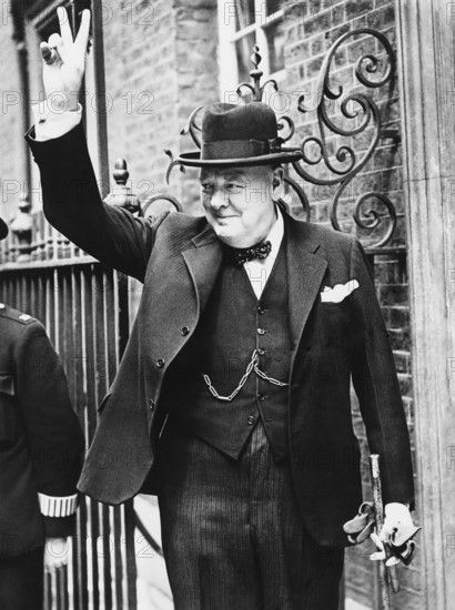 Winston Churchill, important statesman, particularly during the Second World War. Prime Minister,