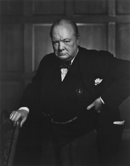 Winston Churchill, important statesman, particularly during the Second World War. Prime Minister,