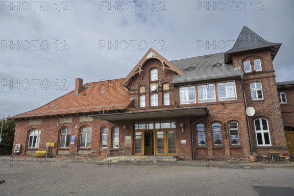 Station, listed building, Sassnitz, Rügen, island, Baltic Sea, Mecklenburg-Western Pomerania,