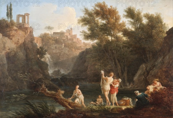 Claude Joseph Vernet (14 August 1714 - 3 December 1789), French painter, here his work, The four