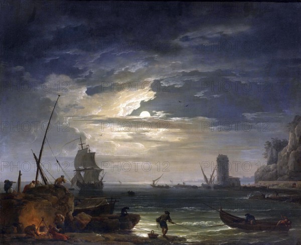 Claude Joseph Vernet (14 August 1714 - 3 December 1789), French painter, here his work, A