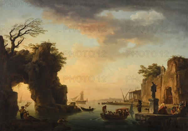 Claude Joseph Vernet (14 August 1714 - 3 December 1789), French painter, here his work, A