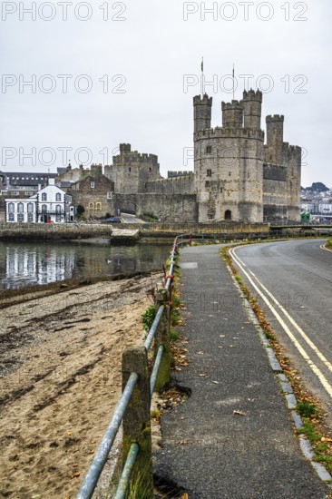 Caernarfon Castle, Caernarfon, Gwynedd, North-West Wales, UK