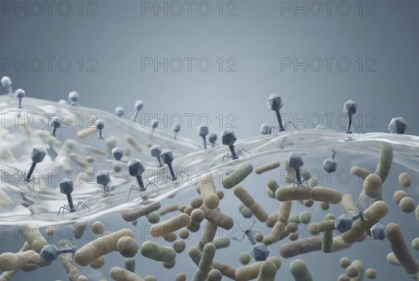 A balanced ecosystem in the gut: billions of beneficial bacteriophages (viruses) coexist peacefully