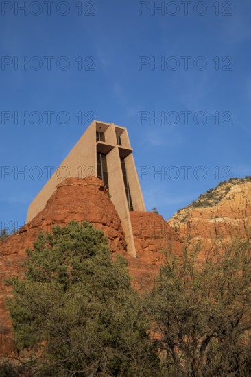 Sedona, Arizona - The Chapel of the Holy Cross, a Catholic chapel built into the red rocks of
